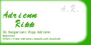 adrienn ripp business card